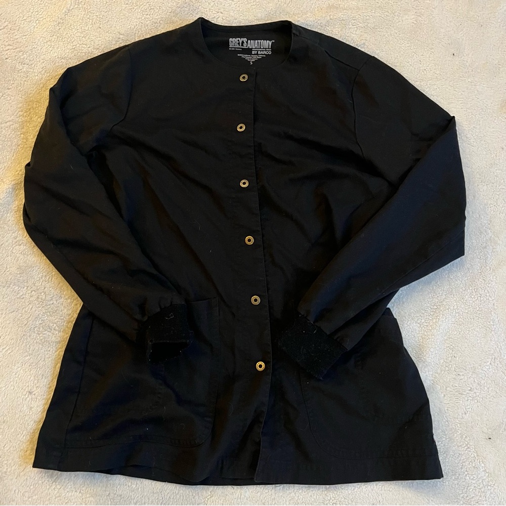Grey’s Anatomy Scrub Jacket Black